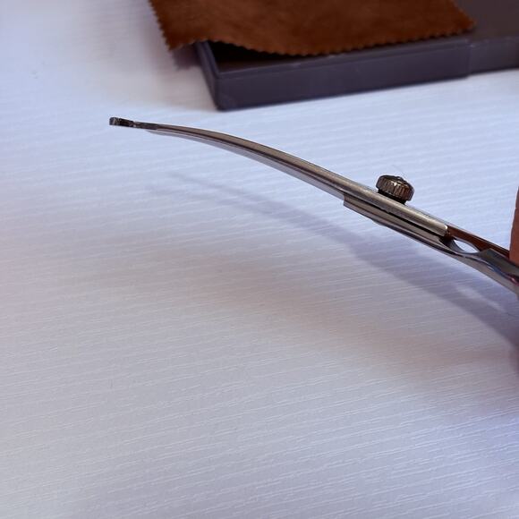 Pet Dog Grooming Scissors Stainless Straight Curved Thinning Shears Trimmer Kits - Picture 3 of 6